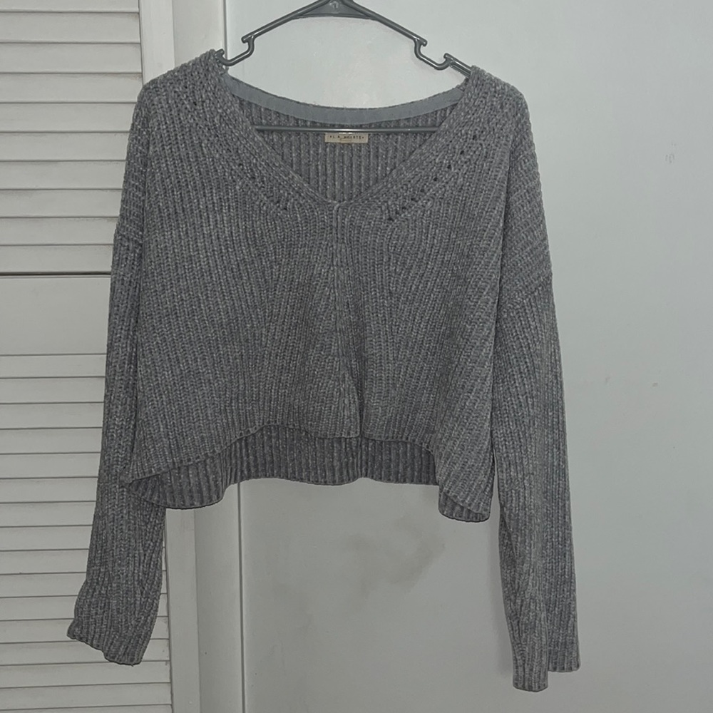 Light blue velvet pacsun sweater WILL TAKE OFFERS